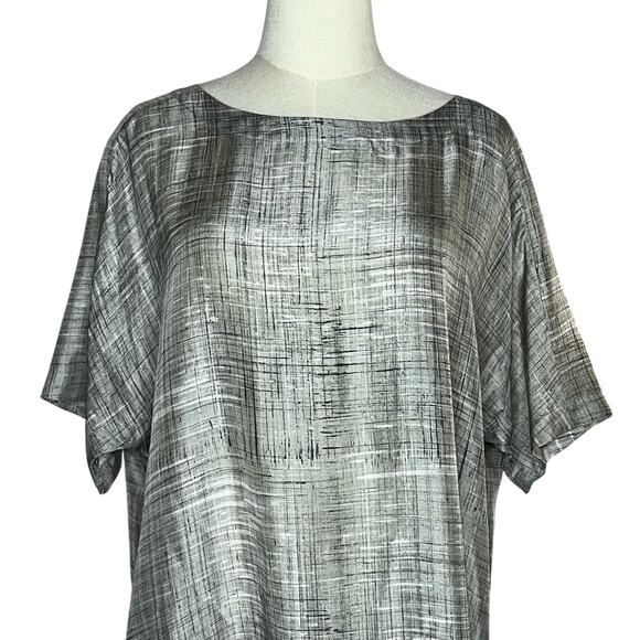 Eileen Fisher 100% Silk Casual Chic Dress Excellent Condition Size Medium - Picture 2 of 9